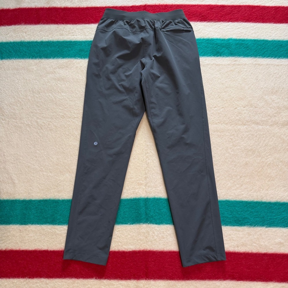 Lululemon Pants Mens Dark Green Stretch Drawstring Size S 30 Inseam - Picture 2 of 8